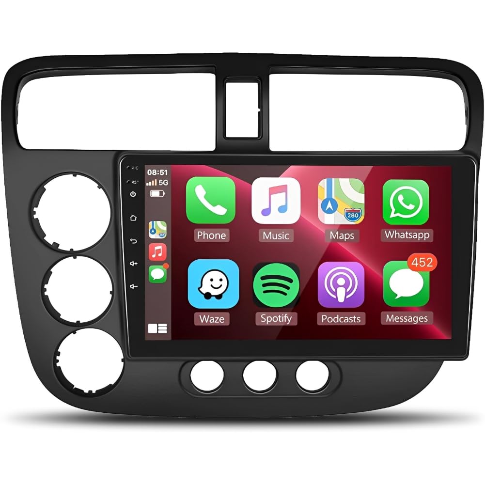 Amazon.com: 9''Android 13.0 Car Stereo fit for Honda Civic 2000